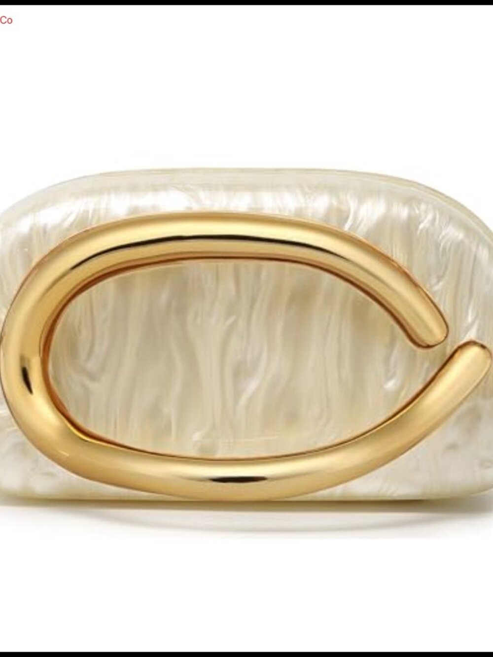Acrylic Shell Clutch Evening Bag Detachable Chain Crossbody Purse